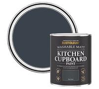 Rust-Oleum Black Kitchen Cupboard Paint in Matt Finish - Black Sand 750ml