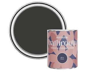 Rust-Oleum Black Moisture Resistant Bathroom Wood and Cabinet Paint in Gloss Finish - Dark Magic 750ml