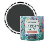 Rust-Oleum Black Mould-Resistant Garden Paint In Satin Finish - Natural Charcoal (BLACK) 2.5L