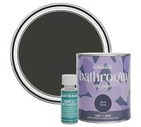 Rust-Oleum Black Water-Resistant Bathroom Tile Paint in Gloss Finish - Dark Magic 750ml
