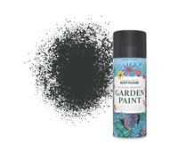 Rust-Oleum Black Weather, Mould and Algae Resistant Garden Spray Paint Aerosol in Matt Finish - Natural Charcoal (BLACK) 400ml
