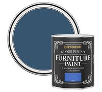 Rust-Oleum Blue Furniture & Skirting Board Paint in Gloss Finish - Cobalt 750ml,