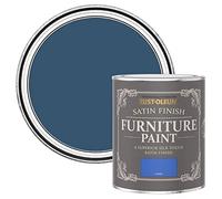 Rust-Oleum Blue Furniture & Skirting Board Paint in Satin Finish - Cobalt 750ml,