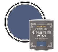 Rust-Oleum Blue Furniture & Skirting Board Paint in Satin Finish - Ink Blue 750ml