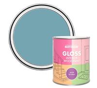 Rust-Oleum Blue Interior Wood Paint in Gloss Finish - Belgrave 750ml