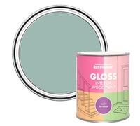 Rust-Oleum Blue Interior Wood Paint in Gloss Finish - Coastal Blue 750ml