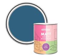 Rust-Oleum Cobalt Matt Interior Wood Paint 750Ml