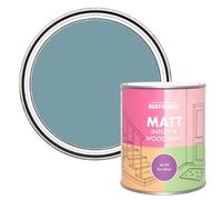 Rust-Oleum Blue Interior Wood Paint in Matt Finish - Pacific State 750ml