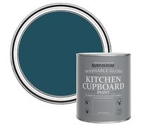 Rust-Oleum Blue Kitchen Cupboard Paint in Gloss Finish - Commodore Blue 750ml