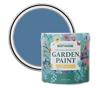 Rust-Oleum Blue Mould-Resistant Garden Paint In Matt Finish - Blue Silk 2.5L