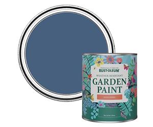 Rust-Oleum Blue Mould-Resistant Garden Paint In Satin Finish - Ink Blue 750ml