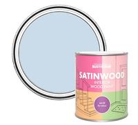 Rust-Oleum Blue Satinwood Interior Wood Paint - Blue Sky 750ml