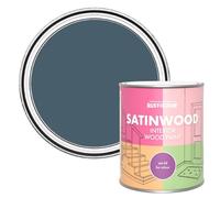 Rust-Oleum Blue Satinwood Interior Wood Paint - Blueprint 750ml