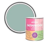 Rust-Oleum Blue Satinwood Interior Wood Paint - Coastal Blue 750ml