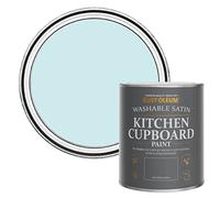 Rust-Oleum Blue Scrubbable Kitchen Cupboard Paint in Satin Finish - Duck Egg 750ml