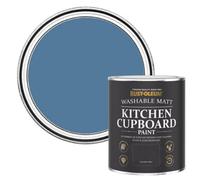 Rust-Oleum Blue Kitchen Cupboard Paint in Matt Finish - Blue Silk 750ml