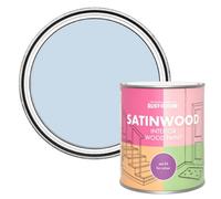 Rust-Oleum Blue Satinwood Interior Wood Paint - Blue Sky 750ml