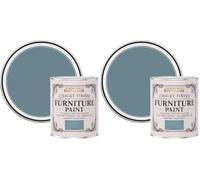 Rust-Oleum Blue Upcycled Furniture Paint in Chalky Finish - Pacific State 750ml (Pack of 2)