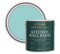 Rust-Oleum Blue Washable Kitchen Wall Paint in Matt Finish - Teal 2.5L
