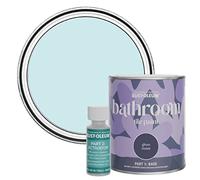 Rust-Oleum Blue Water-Resistant Bathroom Tile Paint in Gloss Finish - Duck Egg 750ml