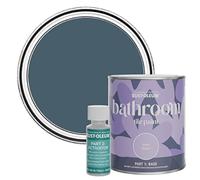 Rust-Oleum Blue Water-Resistant Bathroom Tile Paint in Matt Finish - Blueprint 750ml