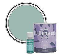 Rust-Oleum Blue Water-Resistant Bathroom Tile Paint in Matt Finish - Coastal Blue 750ml