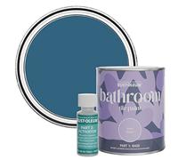 Rust-Oleum Blue Water-Resistant Bathroom Tile Paint in Matt Finish - Cobalt 750ml