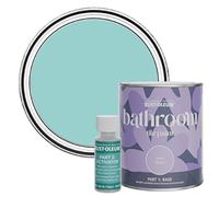 Rust-Oleum Blue Water-Resistant Bathroom Tile Paint in Matt Finish - Teal 750ml