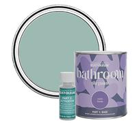 Rust-Oleum Blue Water-Resistant Bathroom Tile Paint in Satin Finish - Coastal Blue 750ml