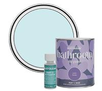 Rust-Oleum Blue Water-Resistant Bathroom Tile Paint in Satin Finish - Duck Egg 750ml