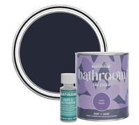 Rust-Oleum Blue Water-Resistant Bathroom Tile Paint In Satin - Odyssey 750Ml