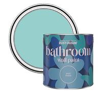 Rust-Oleum Blue Water-Resistant Bathroom Wall & Ceiling Paint - Teal 2.5L