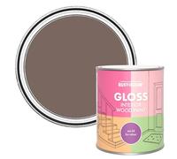 Rust-Oleum Brown Interior Wood Paint in Gloss Finish - River's Edge 750ml