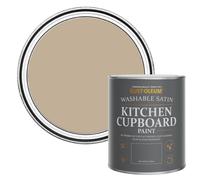 Rust-Oleum Brown Scrubbable Kitchen Cupboard Paint in Satin Finish - Salted Caramel 750ml