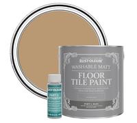 Rust-Oleum Brown Washable Matt Floor Tile Paint - Fired Clay 2.5L