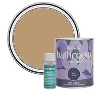 Rust-Oleum Brown Water-Resistant Bathroom Tile Paint in Gloss Finish - Fired Clay 750ml