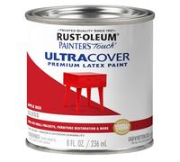 Rust-Oleum Brush On Paint 1966730 Painters Touch Latex, Half Pint, 8 Fl Oz (Pack of 1), Gloss Apple Red