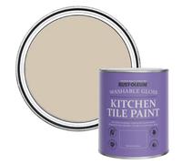 Rust-Oleum Beige Water-Resistant Kitchen Tile Paint in Gloss Finish - Butterscotch 750ml