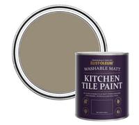 Rust-Oleum Light Brown water resistant Kitchen Tile Paint in Matt Finish - Café Luxe 750ml