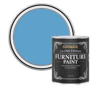 Rust-Oleum Blue Furniture & Skirting Board Paint in Gloss Finish - Cerulean 750ml