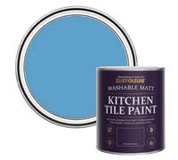 Rust-Oleum Cerulean Matt Kitchen Tile Paint 750Ml