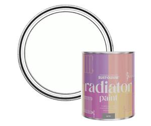 Rust-Oleum Chalk White Satin Radiator Paint 750Ml