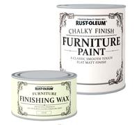 Rust-Oleum Chalky Chalk Furniture Paint Matt Finishing Wax Lacquer 125ml-750ml