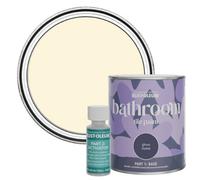 Rust-Oleum Beige Water-Resistant Bathroom Tile Paint in Gloss Finish - Clotted Cream 750ml