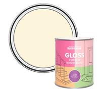 Rust-Oleum Beige Interior Wood Paint in Gloss Finish - Clotted Cream 750ml