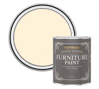 Rust-Oleum Cream Furniture & Skirting Board Paint in Satin Finish - Clotted Cream 750ml