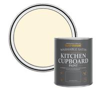 Rust-Oleum Cream Scrubbable Kitchen Cupboard Paint in Satin Finish - Clotted Cream 750ml