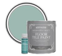 Rust-Oleum Blue Washable Matt Floor Tile Paint - Coastal Blue 2.5L