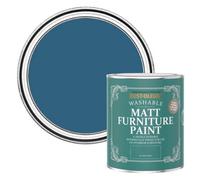 Rust-Oleum Blue Furniture & Skirting Board Paint in Matt Finish - Cobalt 750ml,