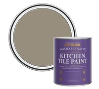 Rust-Oleum Brown water resistant Kitchen Tile Paint in Satin Finish - Cocoa 750ml